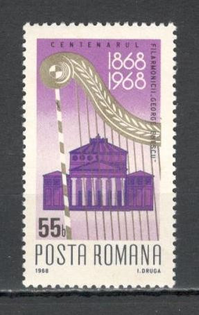 Romania.1968 100 ani Filarmonica G.Enescu TR.259