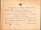 358S Invitație la Serbarea Pomului de Crăciun ținută de Regimentul de Gardă &bdquo;Mihai Viteazul&rdquo;, 1942