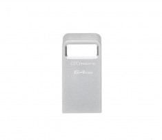 USB Flash Drive Kingston 64GB Data Traveler Micro, USB 3.2 Gen1, Metalic foto