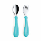 Set tacamuri din inox pentru copii BabyJem (Culoare: Bleu)