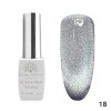 Oja semipermanenta, Snow White, 3D Cat Eye, Global Fashion 8ml, 18
