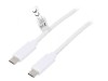 Cablu USB 3.2 USB-C Alb 0.5m 10Gbps, Logilink