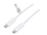 Cablu USB 3.2 USB-C Alb 0.5m 10Gbps