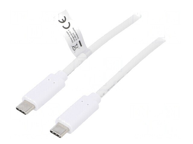 Cablu USB 3.2 USB-C Alb 0.5m 10Gbps