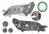 Far Citroen Jumper, 06.2014-; Fiat Ducato, 06.2014-; Peugeot Boxer, 06.2014-, fata, Stanga, cu LED daytime running light; H7+H7+WY21W; electric; negr