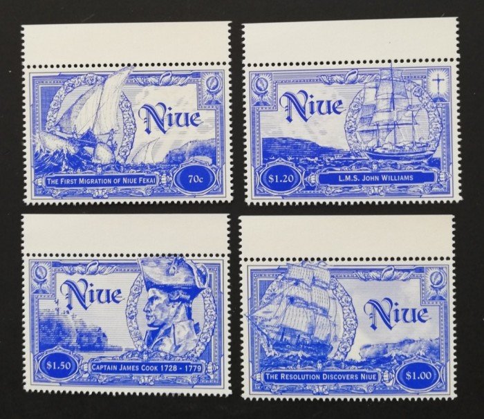NIUE-CORABII,NAVIGATORI-4 V. MNH**-NIU 007