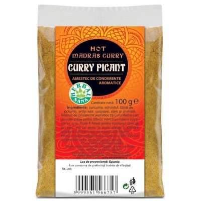 Curry Picant Herbavit 100gr foto