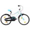vidaXL Bicicleta pentru copii, albastru ?i alb, 18 inci