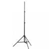 Stativ Lumini Reglabil 78-210cm Aluminiu Negru vidaXL, Filet 1/4, pentru Stroboscop, Camere, Accesorii + Geanta Transport