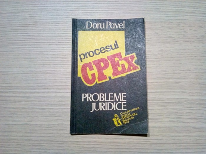 PROCESUL C. P. Ex. Probleme Judiciare - Doru Pavel - 1993, 93 p.