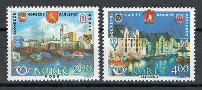 Norvegia 1986 MNH - Orase infratite, nestampilat foto