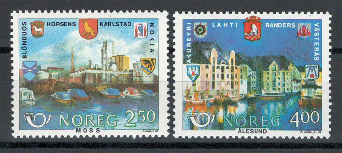 Norvegia 1986 MNH - Orase infratite, nestampilat