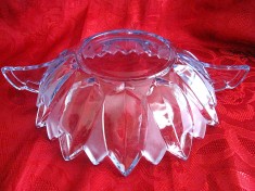 FRUCTIERA VINTAGE / CENTRU DE MASA DIN STICLA COLORATA 31 CM