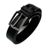 Curea Barbati Piele Naturala, Catarama Metalica, 3.2cm - Negru, Visiniu, Maro