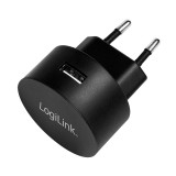 ALIMENTATOR retea 220V LOGILINK, universal, 1 x USB-A, maxim 2.1A, 10.5W, suport OCP/OVP/OHP/SCP, negru, &quot;PA0217&quot; (timbru verde 0.18 lei)