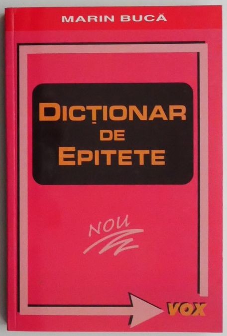 Dictionar de epitete &ndash; Marin Buca