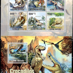 Guineea Bissau 2010, Fauna, Dinozauri, MNH