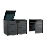 Coș de gunoi ascuns pentru exterior - element suplimentar 240 L gri