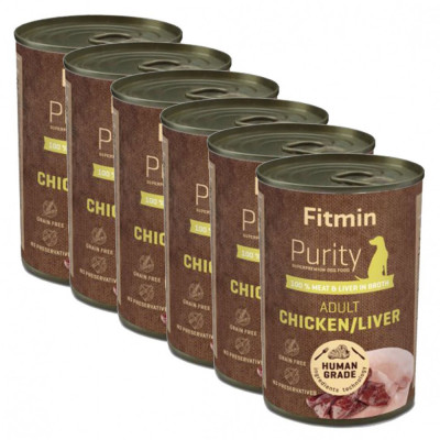 Fitmin Purity Adult Chicken &amp;amp;amp; Liver 6 x 400 g foto