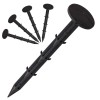 Set 50 cuie plastic fixare folii, tip ancora harpon, 150&times;32 mm, negru Household NewTrend, Oem