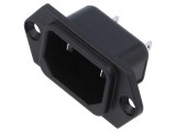 Conector alimentare AC soclu tată 10A 250VAC IEC 60320 C18