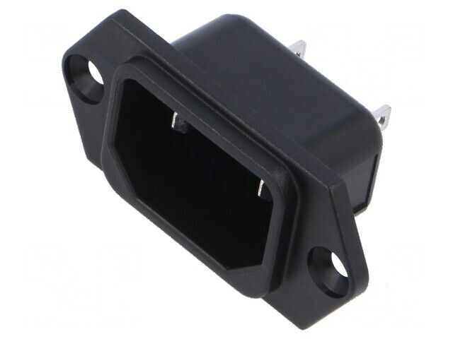 Conector alimentare AC soclu tată 10A 250VAC IEC 60320 C18
