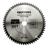 Disc taiat lemn ROTOR 255*30/25,4 cu adaptor 60T Innovative ReliableTools