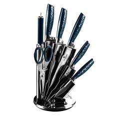Set cutite 8 piese Aquamarine Metalic Line Berlinger Haus BH 2460 foto