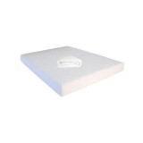 Set Saltea cu spuma, Mercur Comfort Flex Plus 160x200x20cm, fermitate mediu spre tare, hipoalergenica, husa detasabila, Saltsib plus pilota microfibra