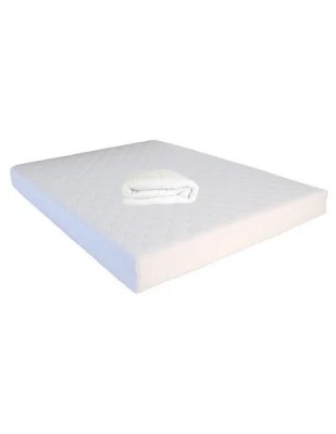 Set Saltea cu spuma, Mercur Comfort Flex Plus 140x200x20cm, fermitate mediu spre tare, hipoalergenica, husa detasabila, Saltsib plus pilota microfibra foto