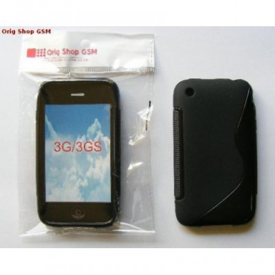 Husa silicon S-line Apple iPhone 3G/3GS Negru foto