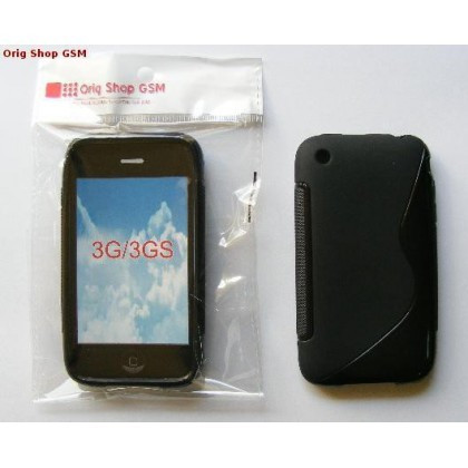 Husa silicon S-line Apple iPhone 3G/3GS Negru