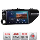 Navigatie Toyota Hilux 2016- B-TY59 Android Ecran QLED octa core 4+64 carplay android auto KIT-TY59+EDT-E310V3 CarStore Technology