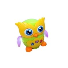 Jucarie interactiva bebelusi, MKL, doctor bufnita, cu lumini si sunete, 12 x 14 x 11 cm
