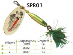 Lingurite rotative Spr 01 Baracuda 3.5g/7.5g foto