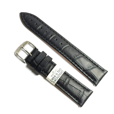 Curea de ceas Neagra din piele naturala Morellato Lady Bolle Alligatore Calf - 18mm foto