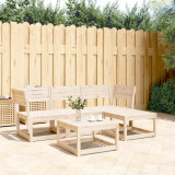 VidaXL Set mobilier relaxare de grădină, 4 piese, lemn masiv de pin