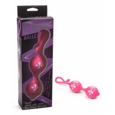 Orgasmic Balls Pink - Bile Kegel din TPR, 15,5 cm