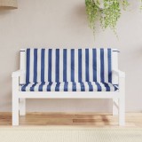 Gossi perne banca gradina, 2 buc., albastru&amp;alb, 120x50x7 cm, textil