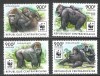 Fauna, maimute, gorile, R. Centrafricana, 2015, WWF, MNH, Nestampilat