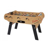 Masa Foosball Profesionala Rene Pierre Leader, Fag/Negru/Rosu, 153x105x95cm, Metal, Fabricata in Franta