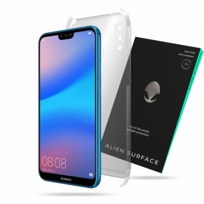 FOLIE ALIEN SURFACE HD HUAWEI P20 LITE SPATE LATERALE + ALIEN FIBER CADOU foto