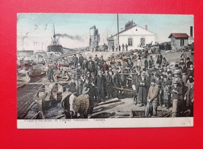 Galati piata Pescariei in timpul vanzarii foto