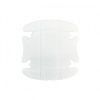 Set 4 Folii Protectie Maner Usa Auto, Universale, Anti-zgarieturi, Alb/Negru, 8cm x 8.5cm