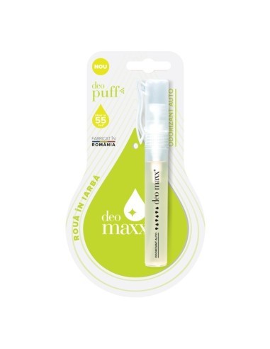 Odorizant auto spray DeoMaxx Puff&amp;Go Roua in Iarba, 7ml
