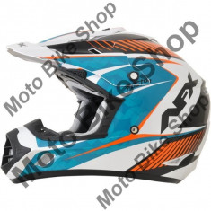 MBS Casca motocross AFX FX-17 Factor, L, albastru/alb/portocaliu, Cod Produs: 01104549PE foto