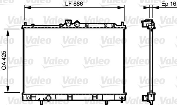 VALEO 735201 Radiator, racire motor