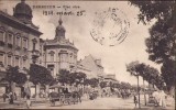 CP603N Debrecen Piac utca, carte poștală, circulată Gherla