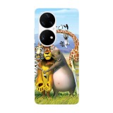 Husa compatibila cu Huawei Nova Y70 model Madagascar in the wild, Silicon, TPU, Viceversa, Transparent, Carcasa