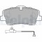 Set placute frana spate DELPHI, Hyundai H350 Autobus, 04.2015-, H350 Caroserie, 04.2015-, H350 Platforma / sasiu, 04.2015-, spate; puntea spate
